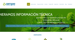 Desktop Screenshot of cempre.org.co
